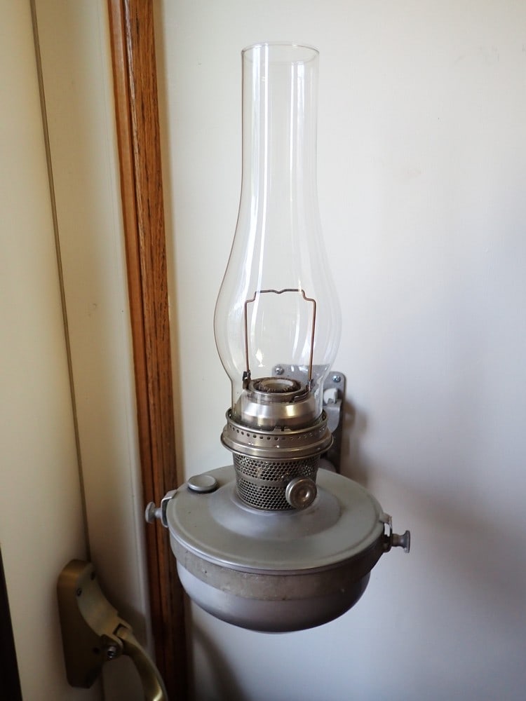 Metal Early 20th Century R.R. Car Oil Lamps: Appx 16" T