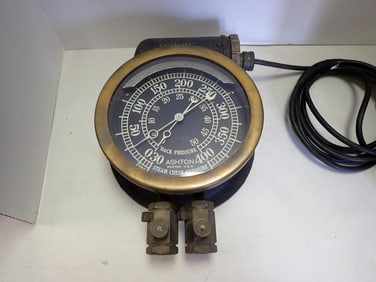 Ashton R.R. Steam Pressure Gauge