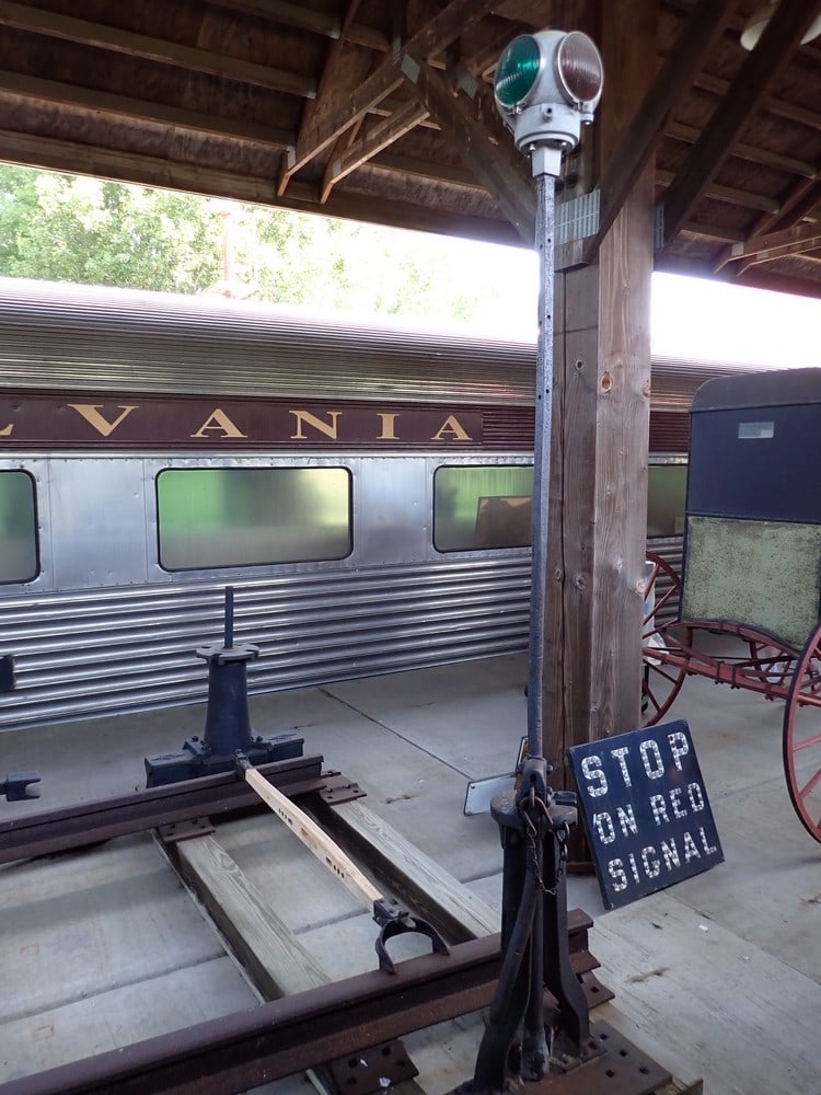 Railroad Track Switch with Lantern (1 of 9)