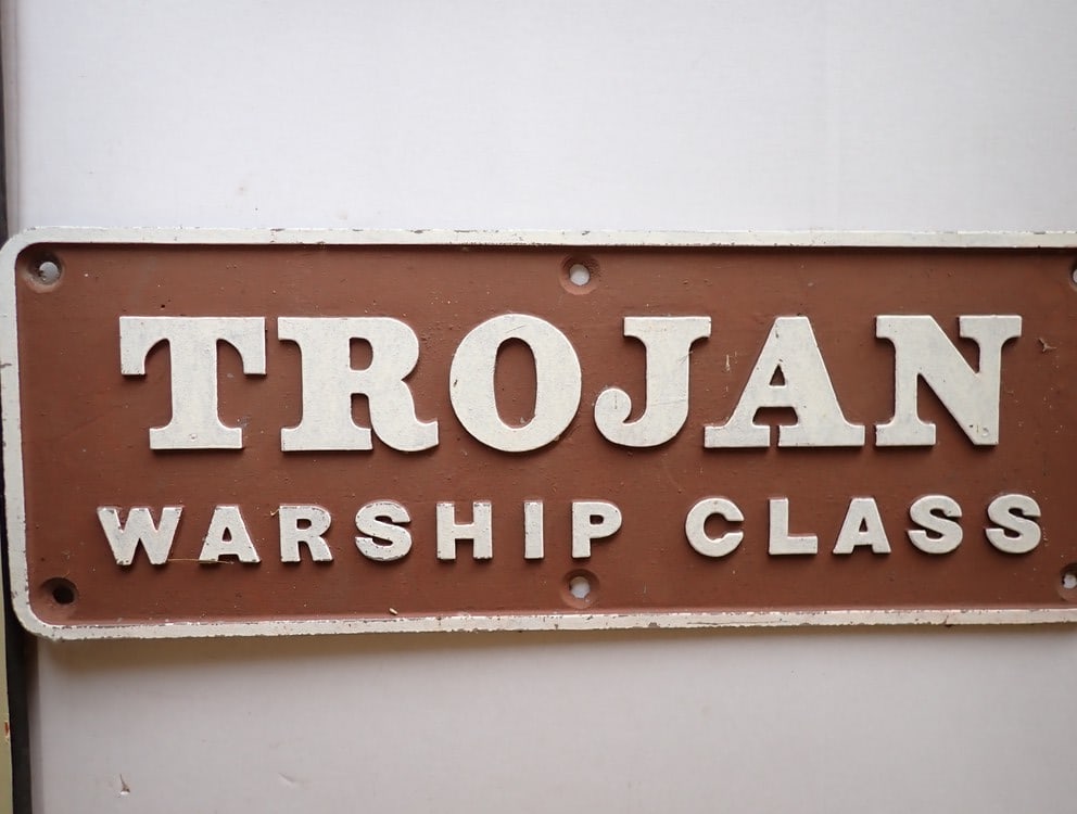 "Trojan Warship Class" British Railway Sign (1 of 5)