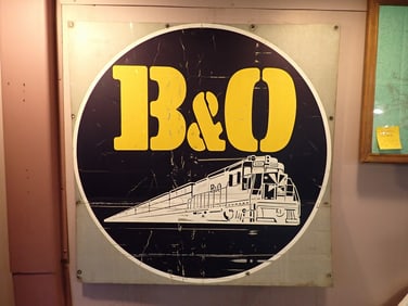 B & O R.R. Advertising Sign
