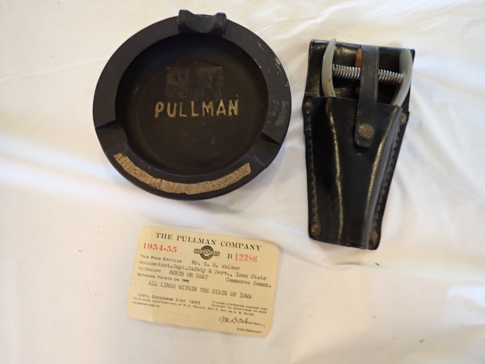 Pullman Ashtray, Ticket Punch & Employee Pass (1 of 7)