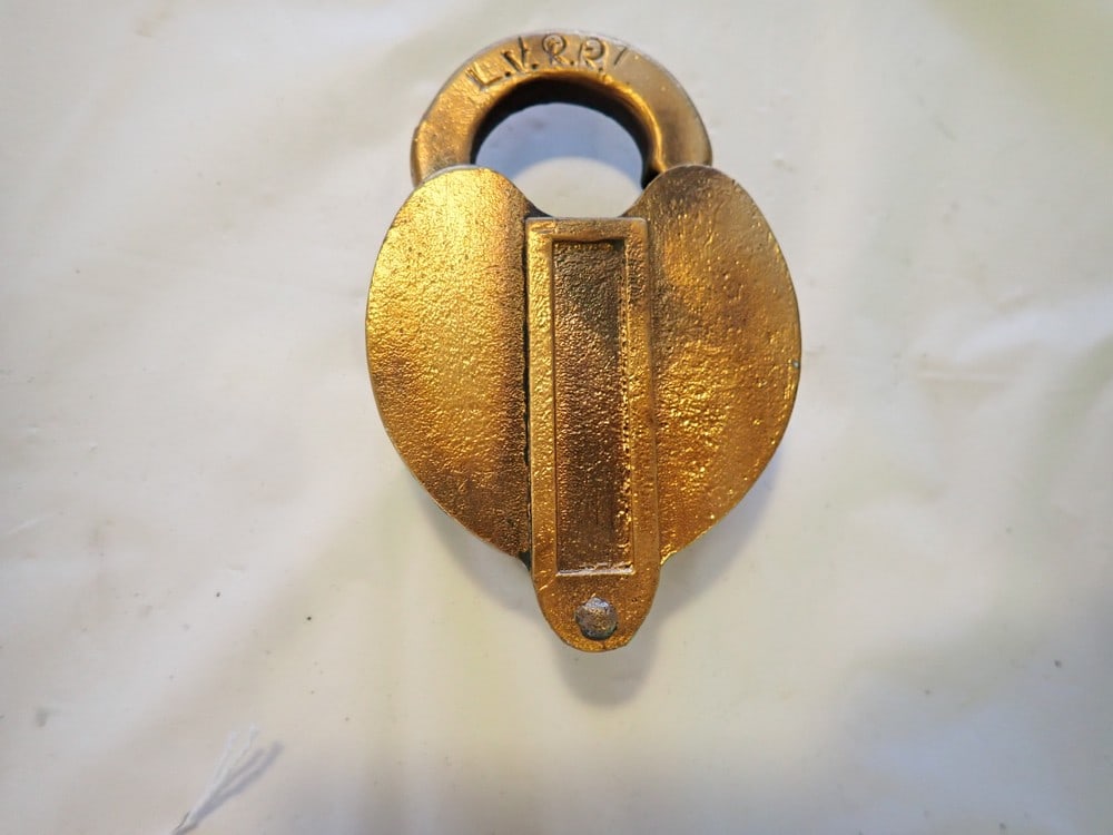 Lehigh Valley R.R. Brass Padlock (1 of 3)