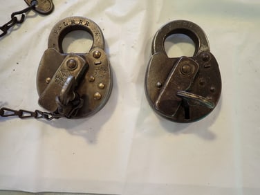 2 Pittsburgh & Lake Erie R.R. Padlocks