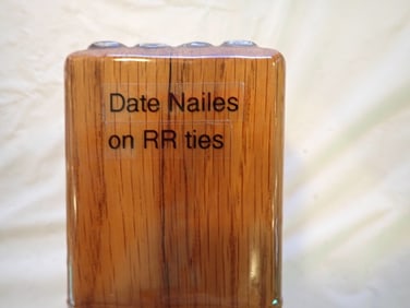 Railroad Date Nails Paperweight