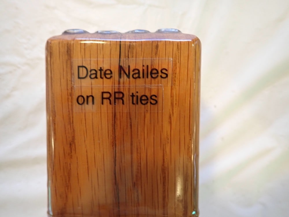 Railroad Date Nails Paperweight (1 of 2)