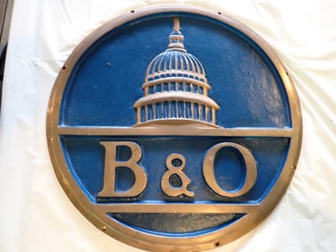 Brass B&O R.R. Plate