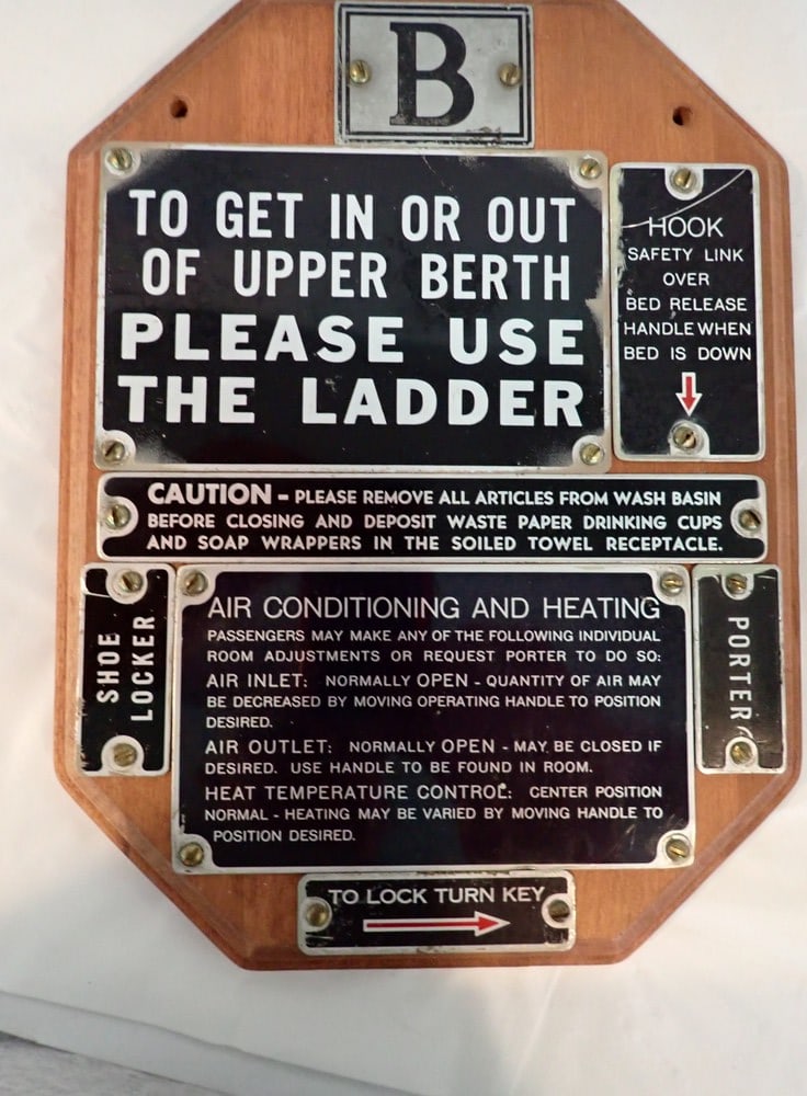 Railroad Passenger Car Metal Plates (1 of 4)