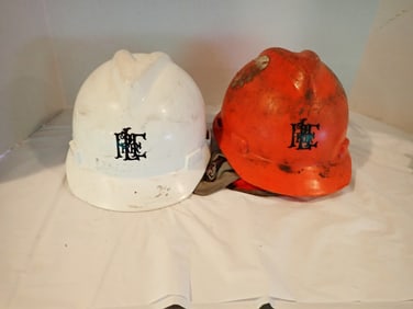 2 "P. & L.E." R.R. Hard Hats