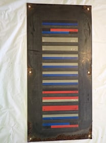 5 Train Car Bar Code Reader Signs