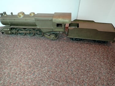 Brass Hand Crafted Steam Engine Model
