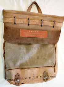 B & O R.R. Canvas Leather Bag