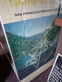 "California Zephyr Vista Dome" Railroad Poster