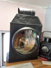 Early British Tin Head Lamp