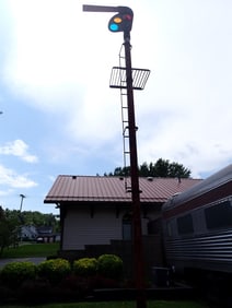 Railroad Semaphore Pole