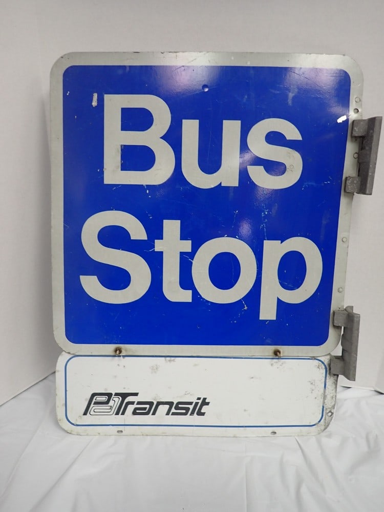 PA Transit Bus Stop sign "21D W. Park - Kenmawr" (1 of 5)