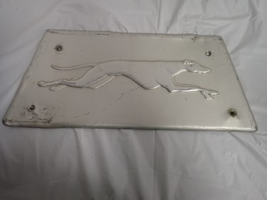 "Greyhound" Sheet Metal Sign