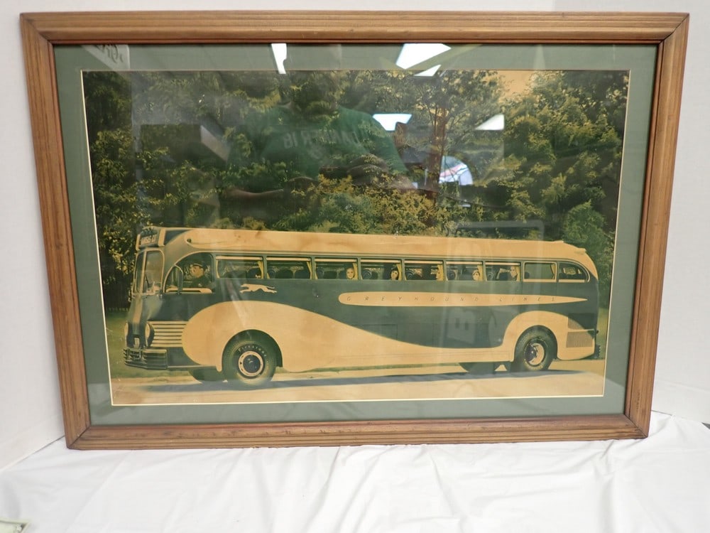 Vintage "Greyhound Line" Bus Print (1 of 3)