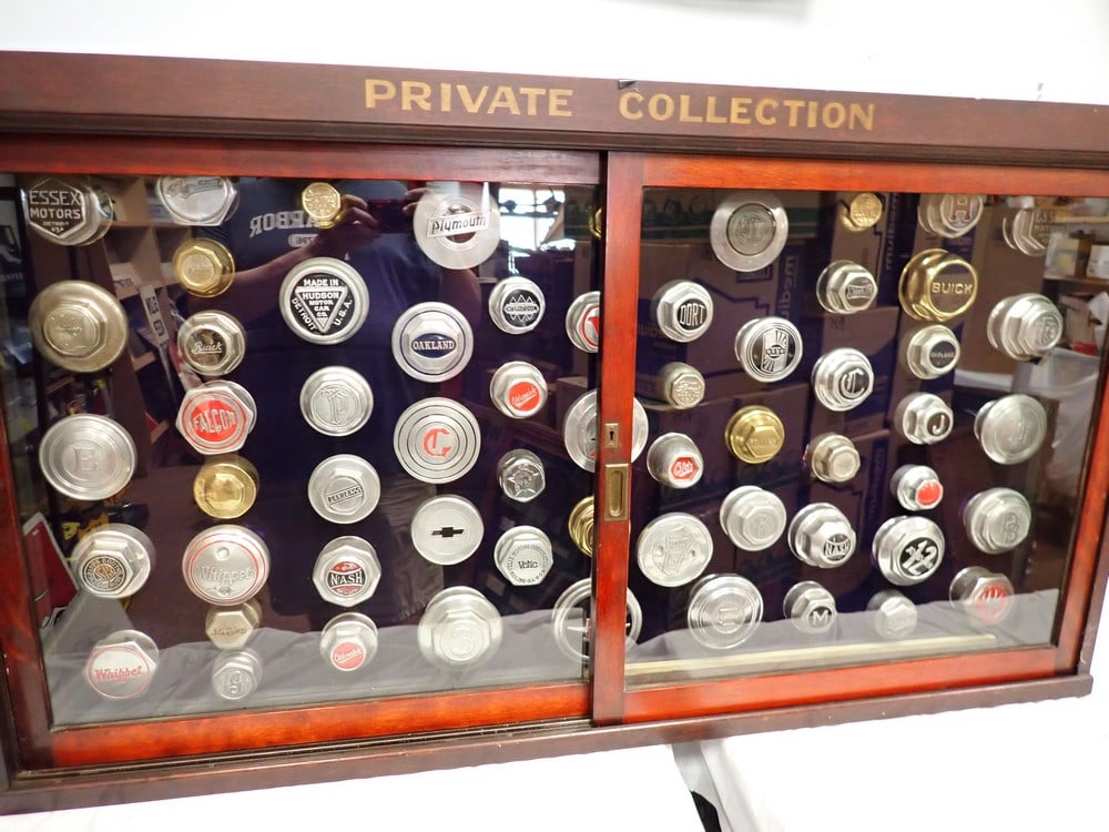 Early Hubcap Collection in Wooden Display Case (1 of 9)