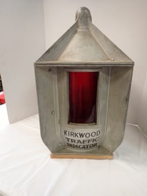 Antique "Kirkwood Traffic Indicator" Light, includes pole