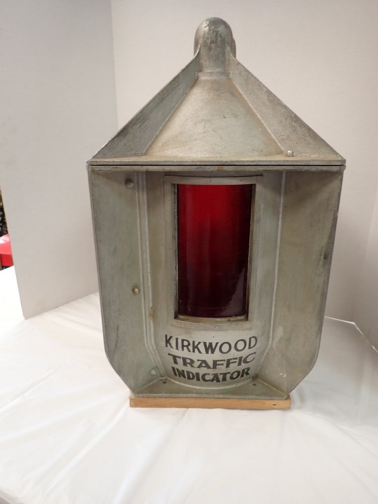 Antique "Kirkwood Traffic Indicator" Light, includes pole (1 of 7)