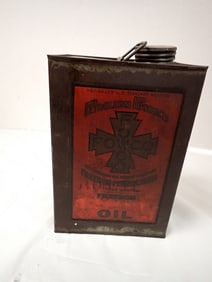 Vintage "Freedom," Petroleum Products" metal oil can
