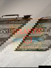 Vintage Oil Can "Atlantic"