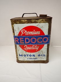 Vintage Oil Can "Redeco" "Red Head"