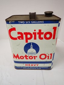 Vintage Oil Can "Capital Motor Oil"