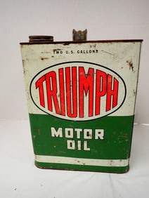 Vintage Oil Can "Triumph" Motor Oil
