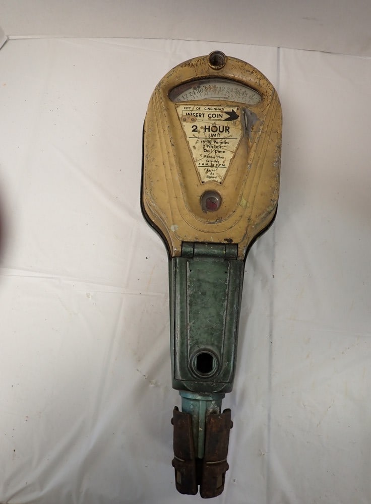 Antique "Dual" City of Cincinnati" Parking Meter (1 of 5)