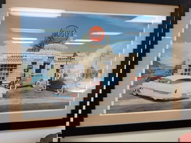 "Gulf Gas Station" Print
