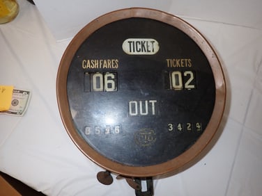 Brass Trolley Fare Meter