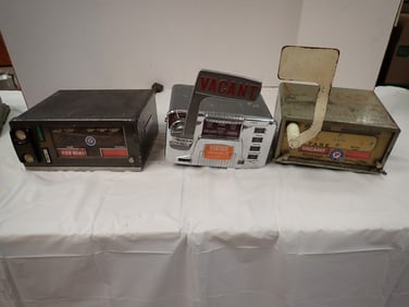 4 Vintage Taxi Meters