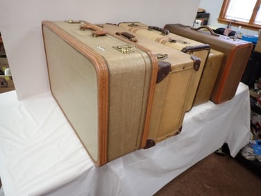 5 Vintage Suitcases