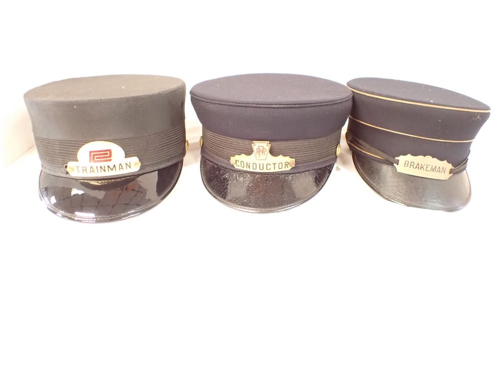 3 Railroad Passenger Car Employee Caps (1 of 9)