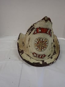Leather Fire Chief Helmet
