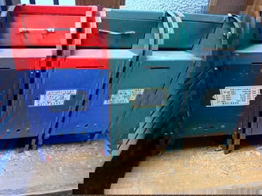 3 Metal Mailbox Banks