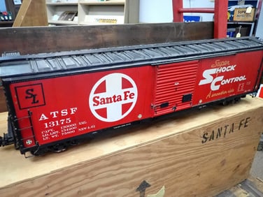 Sante Fe Large Scale Metal Box Car
