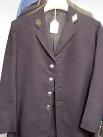"Reading Lines" Coat with Pins & Buttons
