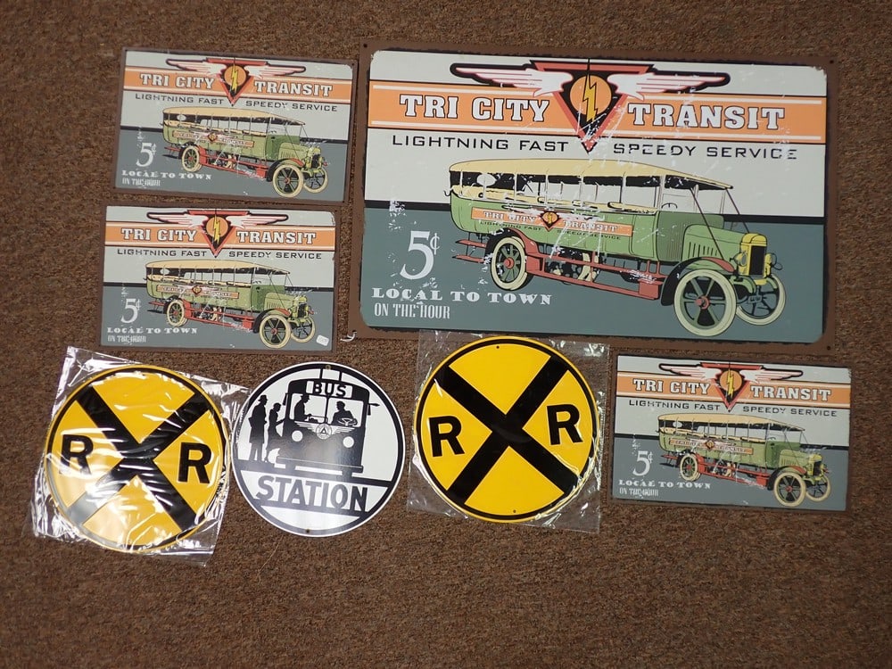 Tri City Transit-Other reproduction transportation signs (1 of 5)