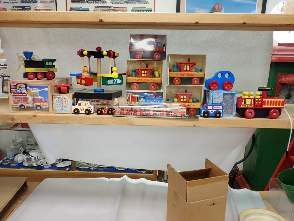 Wooden trains, puzzles, toys (1 of 16)