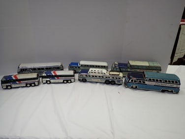 7 Greyhound Tin Buses