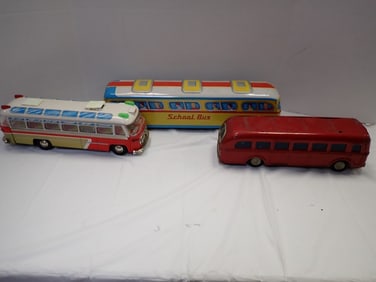3 tin buses