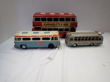 Tin Double Decker & other buses
