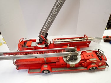 Model Toys Steel & Plastic Fire Trucks