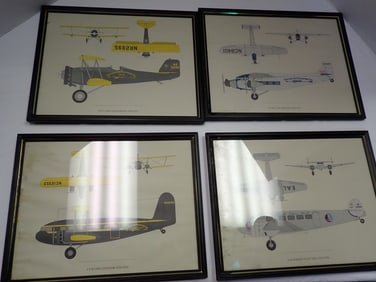 9 Airplane prints