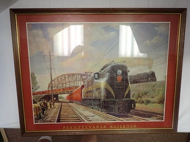 Framed PA R.R. Calendar & Print