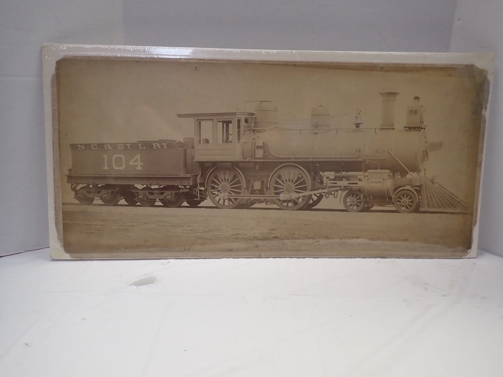 N.C & St. L. R.Y Photo: Sepia Toned 13 1/2 x 29 edge wear & nail holes