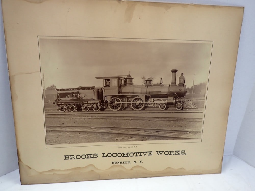 Brooks Locomotive Works Promo Photo N.Y.O & W.R.Y: water staining 18 x 22